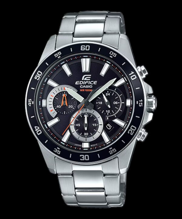 – Edifice Collection for Men – Chronographe – Bracelet inoxydable – EFV-570D-1AV