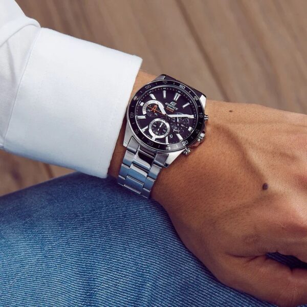 – Edifice Collection for Men – Chronographe – Bracelet inoxydable – EFV-570D-1AV