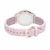 Michael Kors Lennox Pavé Rose Gold-Tone and Logo Silicone Strap Watch. MKO1251
